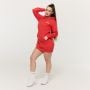 Felpa con Cappuccio Lunga da Donna Limitless Hot Red - GymBeam L