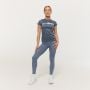 T-Shirt da Donna Mesh Essence Denim Blue - GymBeam XS