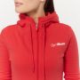 Felpa con Cappuccio e Zip da Donna Limitless Hot Red - GymBeam L