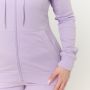 Felpa con Cappuccio e Zip da Donna Limitless Lavender - GymBeam S
