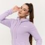 Felpa con Cappuccio e Zip da Donna Limitless Lavender - GymBeam S
