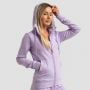 Felpa con Cappuccio e Zip da Donna Limitless Lavender - GymBeam S