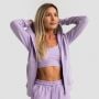 Felpa con Cappuccio e Zip da Donna Limitless Lavender - GymBeam S