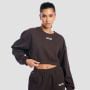 Felpa da Donna Cropped Aura Tee Brown - GymBeam M