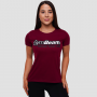 T-Shirt da Donna Beam Burgundy - GymBeam XL