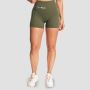 Pantaloncini da Donna Combat Olive Grey - GymBeam L