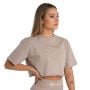 Crop Top da Donna Taupe - STRIX L