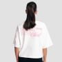 T-Shirt Boxy Girls Club White - GymBeam L