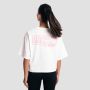 T-Shirt Boxy Girls Club White - GymBeam L