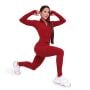 Leggings Ignite da Donna Dark Red - GymBeam M