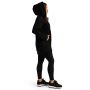 Felpa con Cappuccio Lunga da Donna Limitless Black - GymBeam S