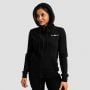 Felpa con Cappuccio e Zip da Donna Limitless Black - GymBeam XS