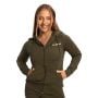 Felpa con Cappuccio e Zip da Donna Limitless Espresso - GymBeam L