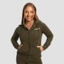 Felpa con Cappuccio e Zip da Donna Limitless Espresso - GymBeam L