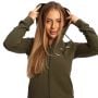 Felpa con Cappuccio e Zip da Donna Limitless Espresso - GymBeam L