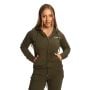 Felpa con Cappuccio e Zip da Donna Limitless Espresso - GymBeam L