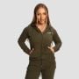 Felpa con Cappuccio e Zip da Donna Limitless Espresso - GymBeam L