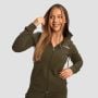 Felpa con Cappuccio e Zip da Donna Limitless Espresso - GymBeam L