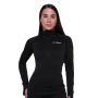 Felpa 1/2 Zip Pulse Running da Donna Black - GymBeam XS