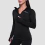 Felpa 1/2 Zip Pulse Running da Donna Black - GymBeam XS