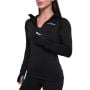 Felpa 1/2 Zip Pulse Running da Donna Black - GymBeam XS