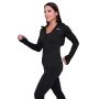 Felpa 1/2 Zip Pulse Running da Donna Black - GymBeam XS