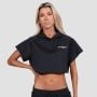 Felpa Cropped da Donna Relay Black - GymBeam S