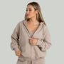 Felpa con Cappuccio e Zip da Donna Taupe - STRIX XS