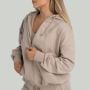 Felpa con Cappuccio e Zip da Donna Taupe - STRIX XS