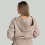 Felpa con Cappuccio e Zip da Donna Taupe - STRIX XS