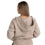 Felpa con Cappuccio e Zip da Donna Taupe - STRIX XS