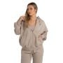 Felpa con Cappuccio e Zip da Donna Taupe - STRIX XS