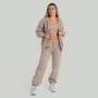 Felpa con Cappuccio e Zip da Donna Taupe - STRIX XS