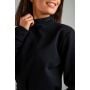 Felpa da Donna Essential High-Neck Black - STRIX L