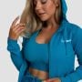Felpa con Cappuccio e Zip da Donna Limitless Aquamarine - GymBeam M