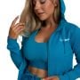 Felpa con Cappuccio e Zip da Donna Limitless Aquamarine - GymBeam M
