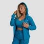 Felpa con Cappuccio e Zip da Donna Limitless Aquamarine - GymBeam M