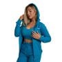 Felpa con Cappuccio e Zip da Donna Limitless Aquamarine - GymBeam M