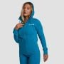 Felpa con Cappuccio e Zip da Donna Limitless Aquamarine - GymBeam M