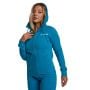 Felpa con Cappuccio e Zip da Donna Limitless Aquamarine - GymBeam M