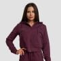 Felpa con Cappuccio TRN Zip-Up Donna Eggplant - GymBeam S
