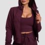Felpa con Cappuccio TRN Zip-Up Donna Eggplant - GymBeam S