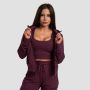 Felpa con Cappuccio TRN Zip-Up Donna Eggplant - GymBeam S