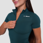 T-Shirt Cropped Ignite da Donna Dark Green - GymBeam L