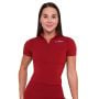 T-Shirt Cropped Ignite da Donna Dark Red - GymBeam L