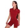 T-Shirt Cropped Ignite da Donna Dark Red - GymBeam L