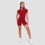 T-Shirt Cropped Ignite da Donna Dark Red - GymBeam L
