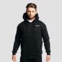 Felpa con Cappuccio e Zip Zone Black - GymBeam L
