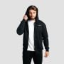 Felpa con Cappuccio e Zip Zone Black - GymBeam L
