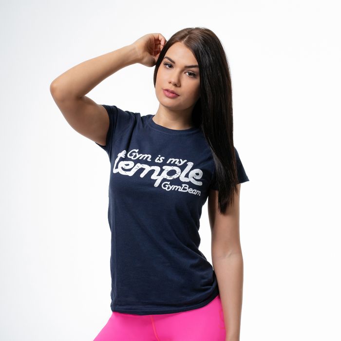  Women’s T-shirt Temple Navy - GymBeam
